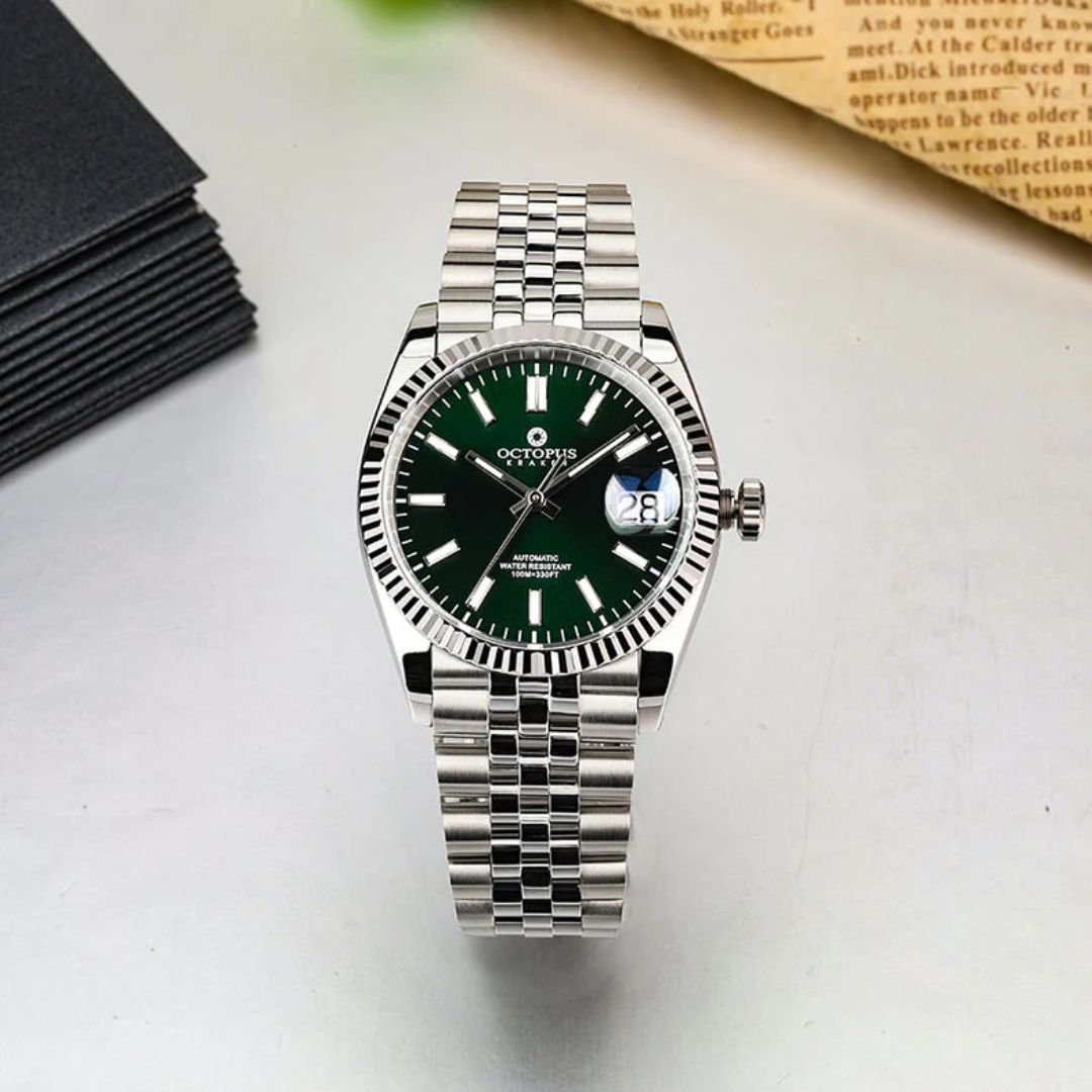 DJS Jubilee Bracelet 41mm | Green Dial